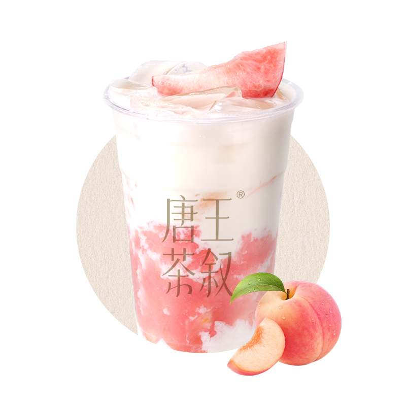 桃桃抹茶奶盖