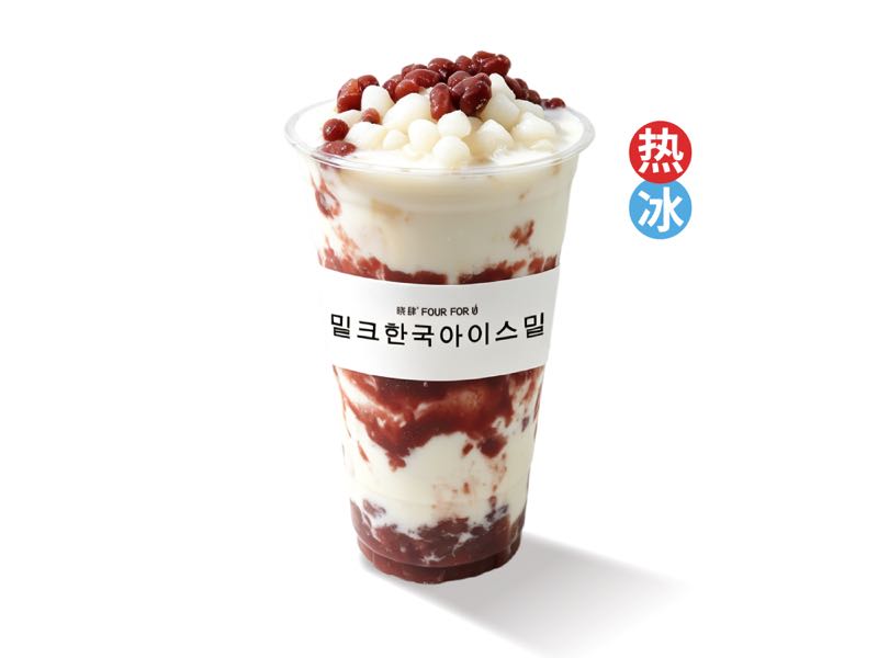 大杯年糕红豆韩奶