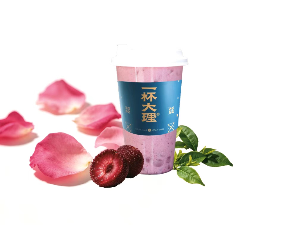 杨梅落雪·玫瑰冰奶