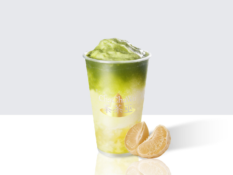 抹茶柚子冰