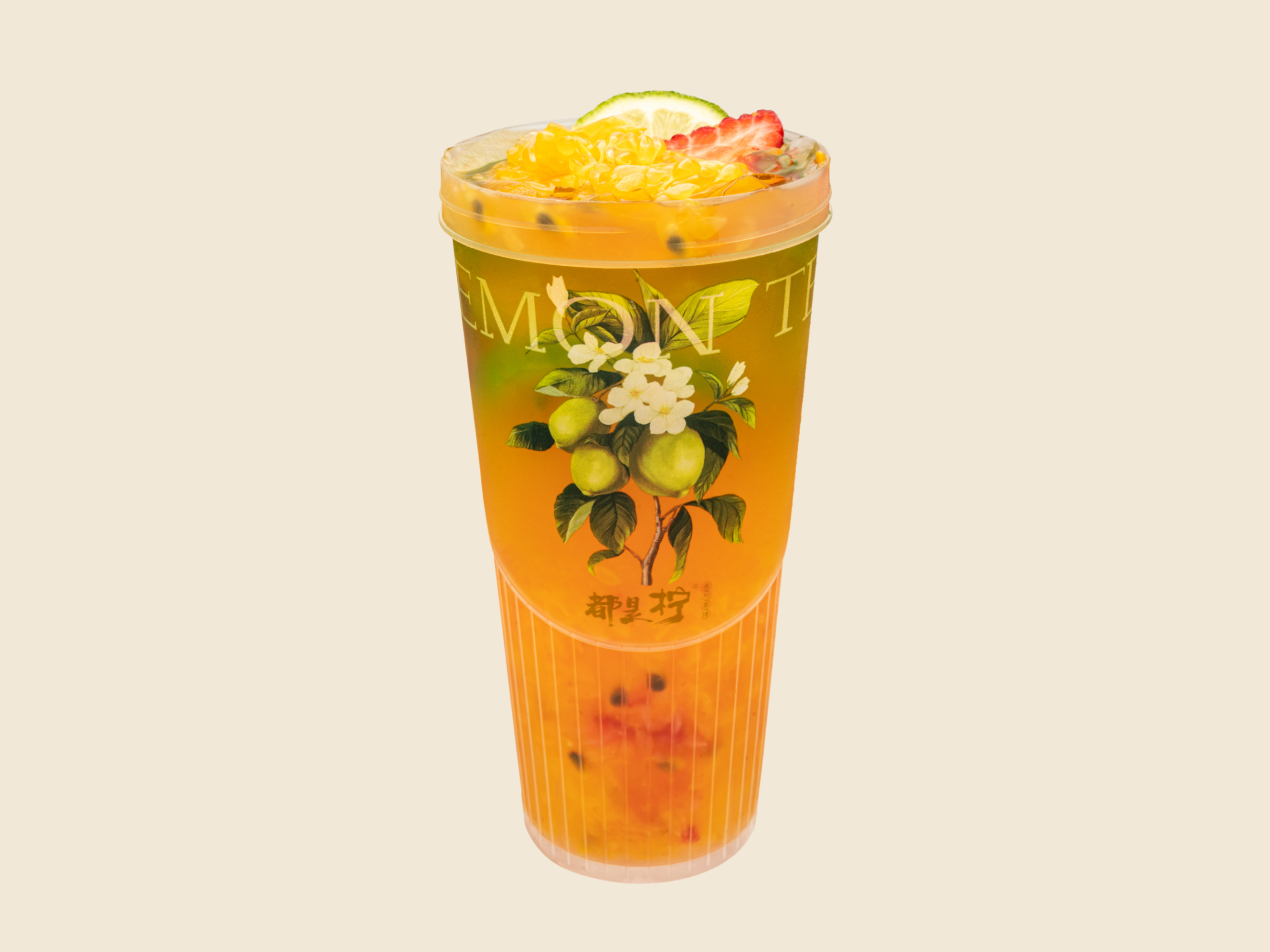 百香大橘水果杯