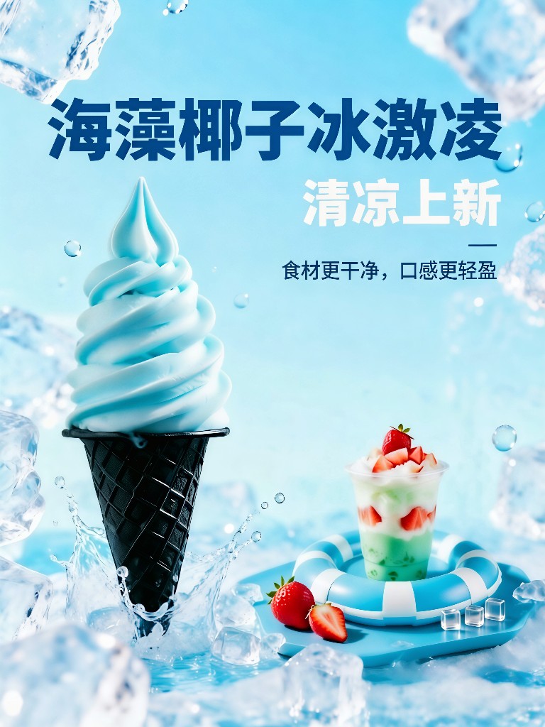 海藻椰子冰激凌