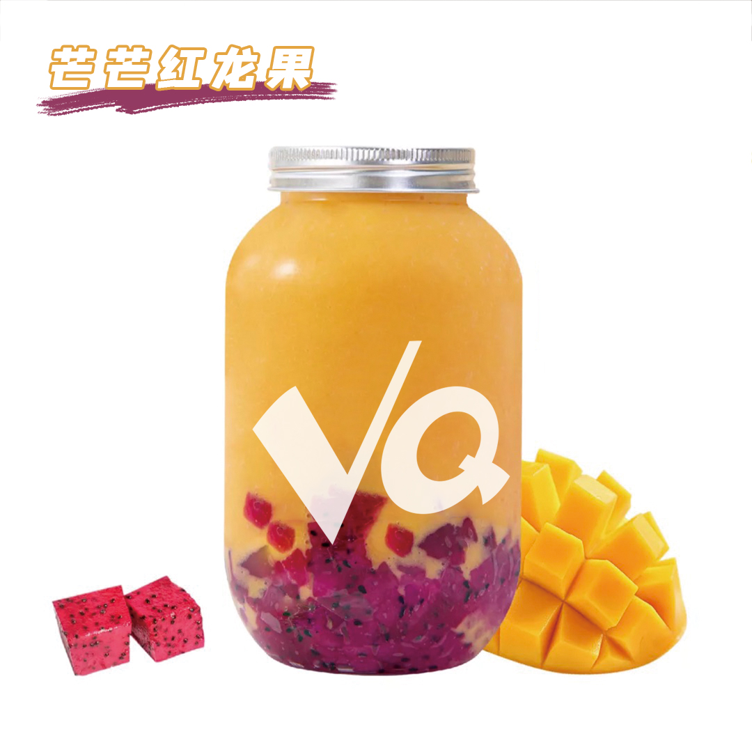 火龍果芒果酸奶昔