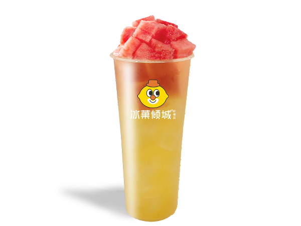 大块西瓜茉莉茶