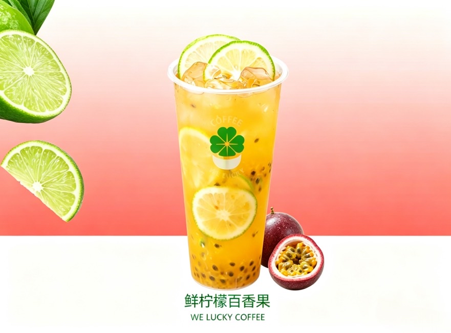 手打百香果柠檬茶