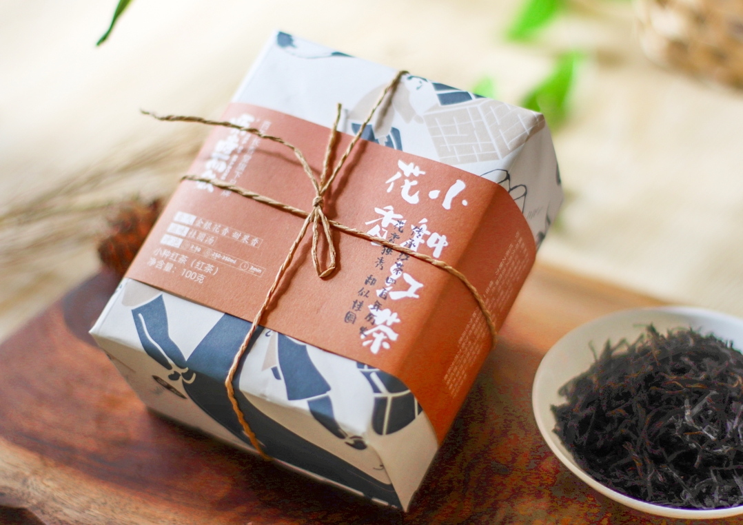 100g原叶茶纸包花香小种红茶