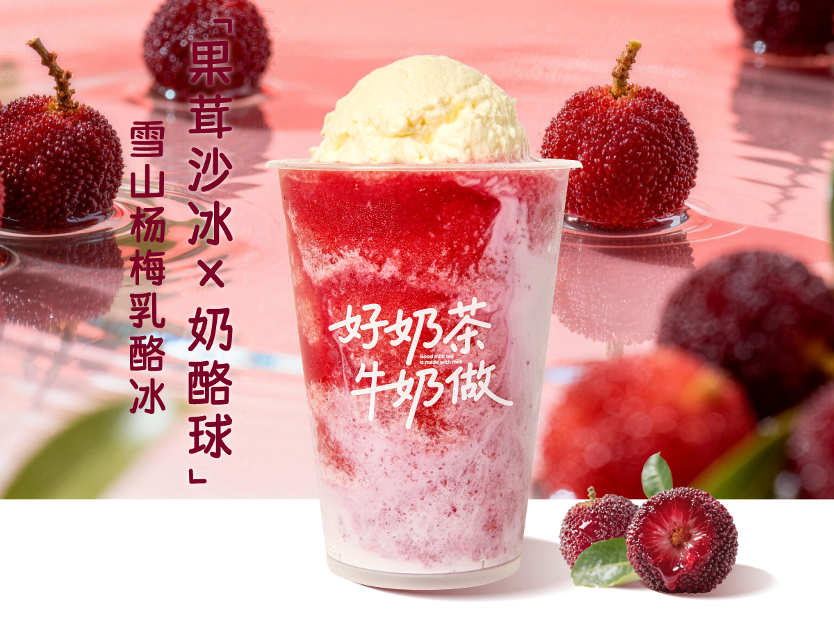 雪山杨梅乳酪冰
