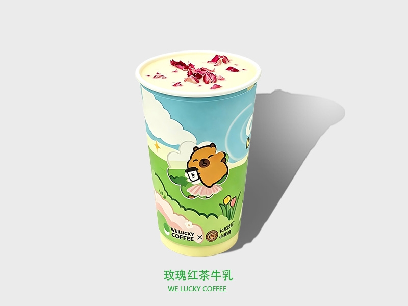 玫瑰红茶牛乳