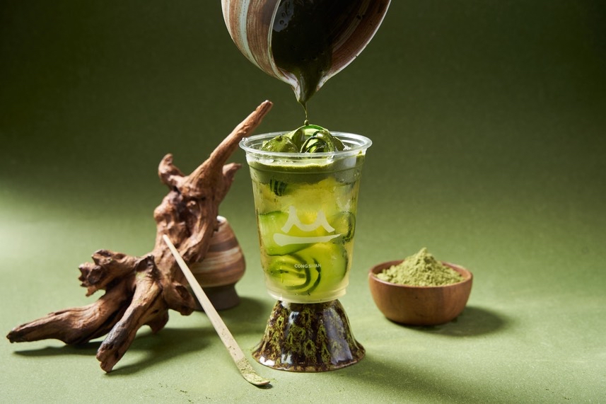 抹茶青瓜莫吉托