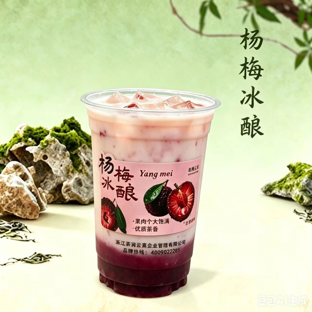 杨梅冰奶