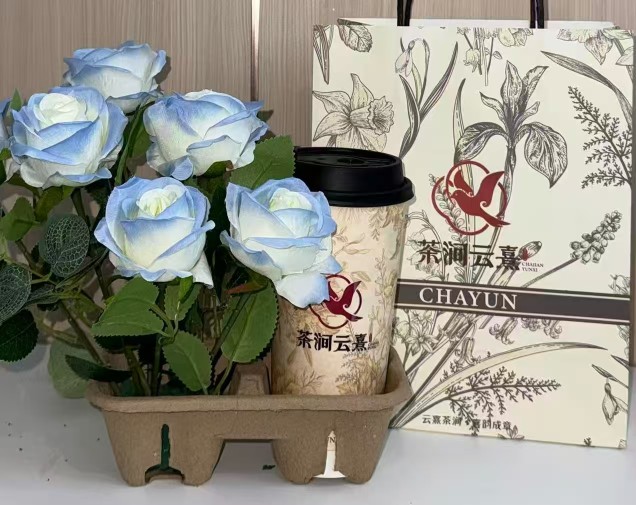 花与奶茶