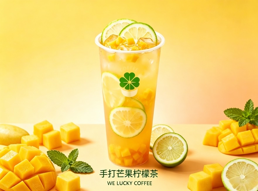 手打芒果檸檬茶