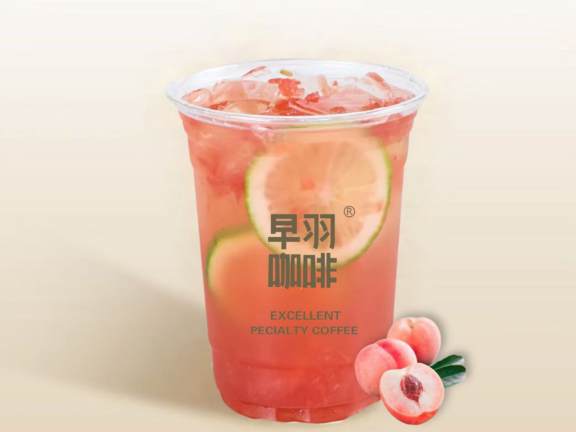 蜜桃冰爆柠檬茶