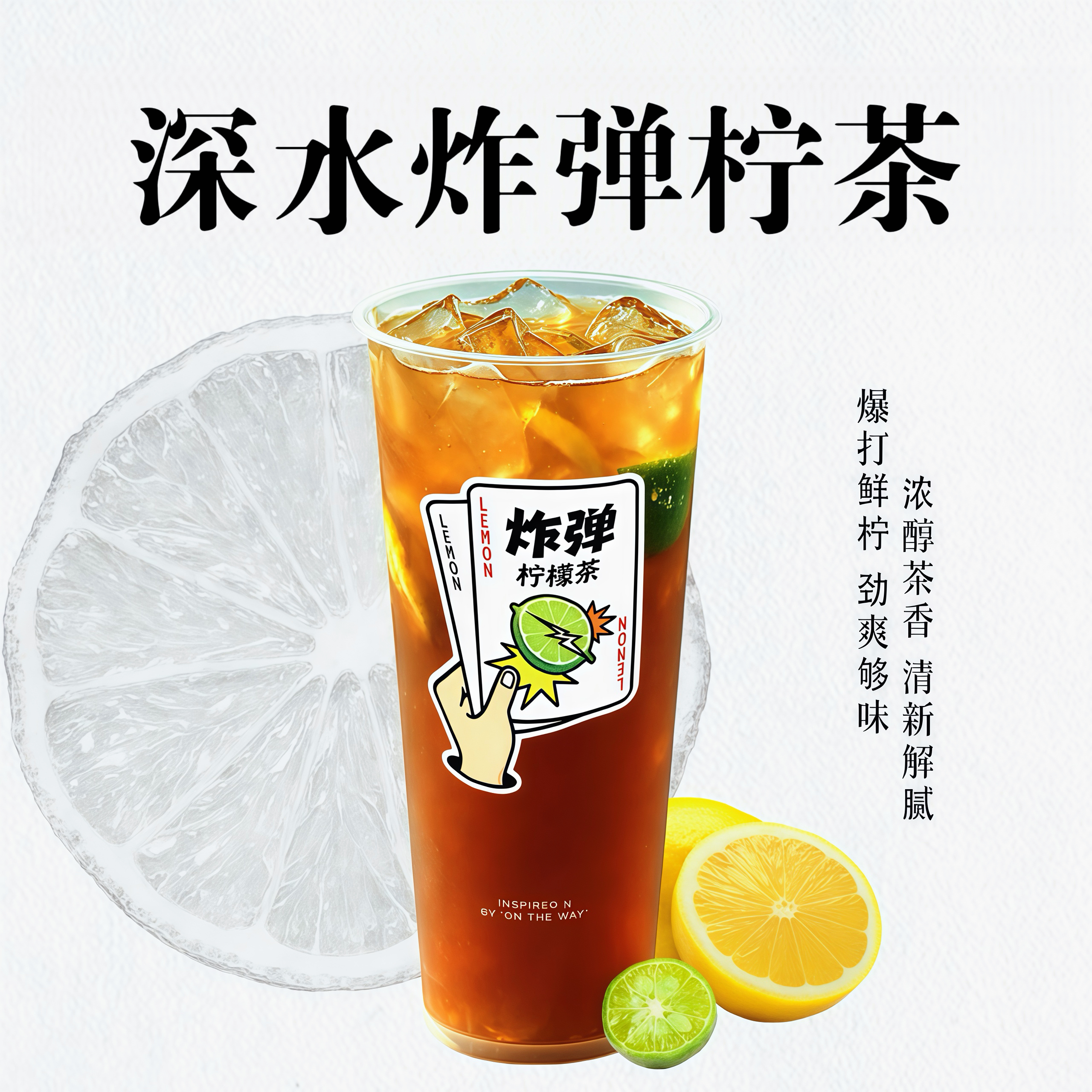 深水炸弹柠茶