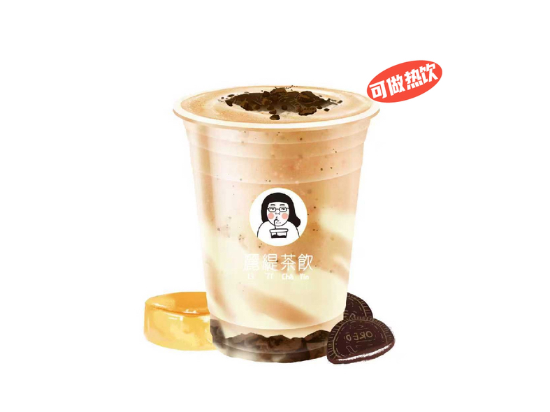 Oreo雪绒丝牛乳茶