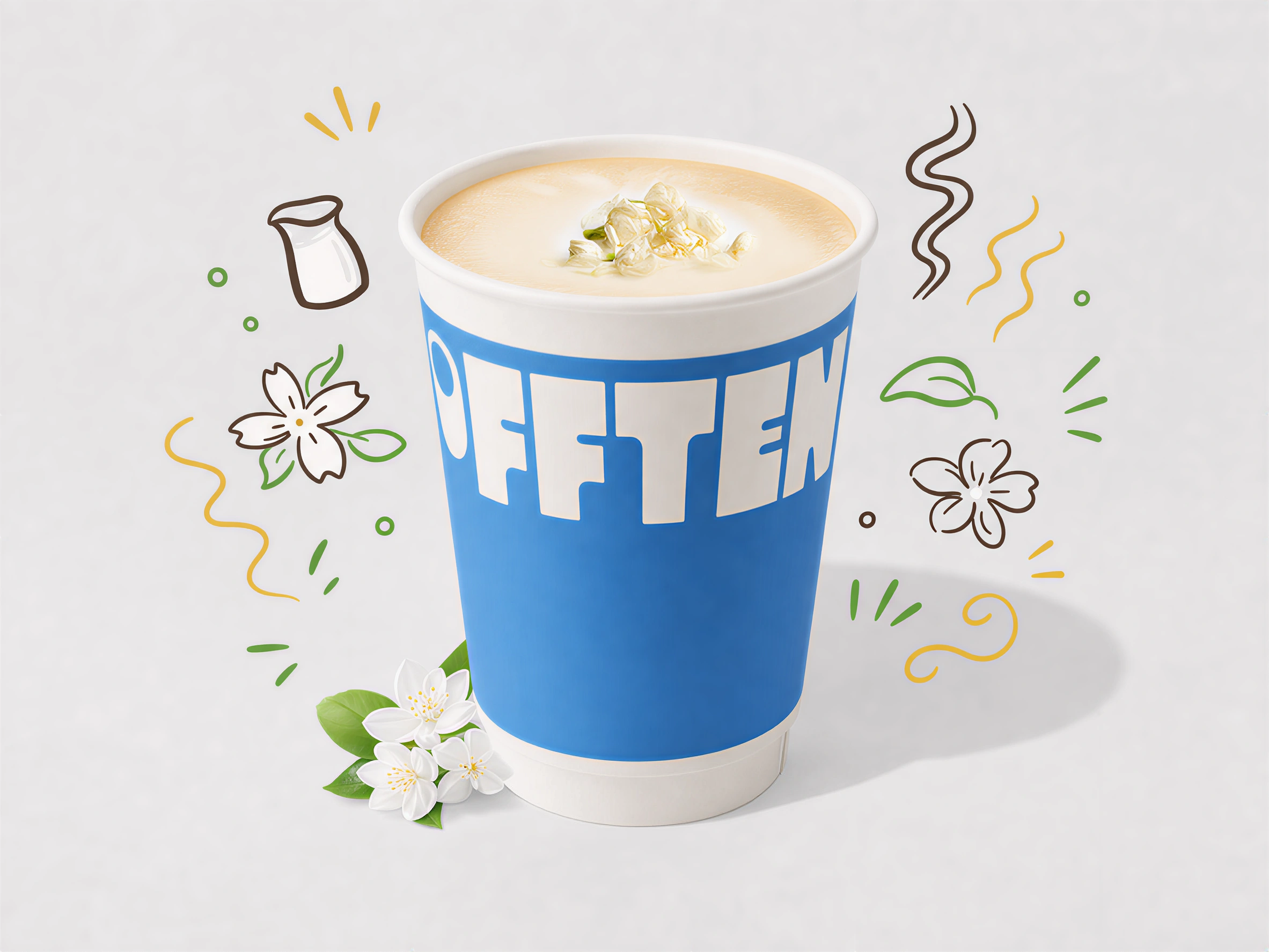 茉莉花奶茶