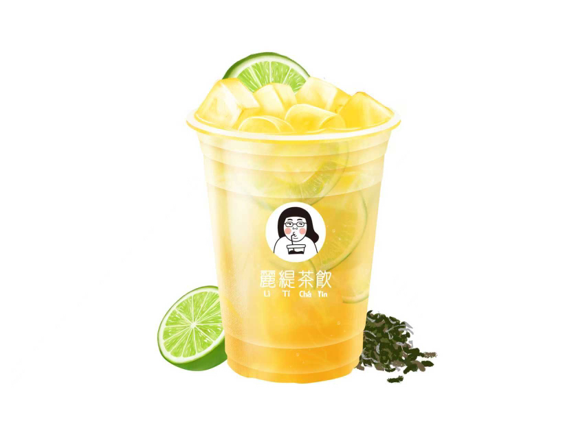 手打茉莉柠檬茶