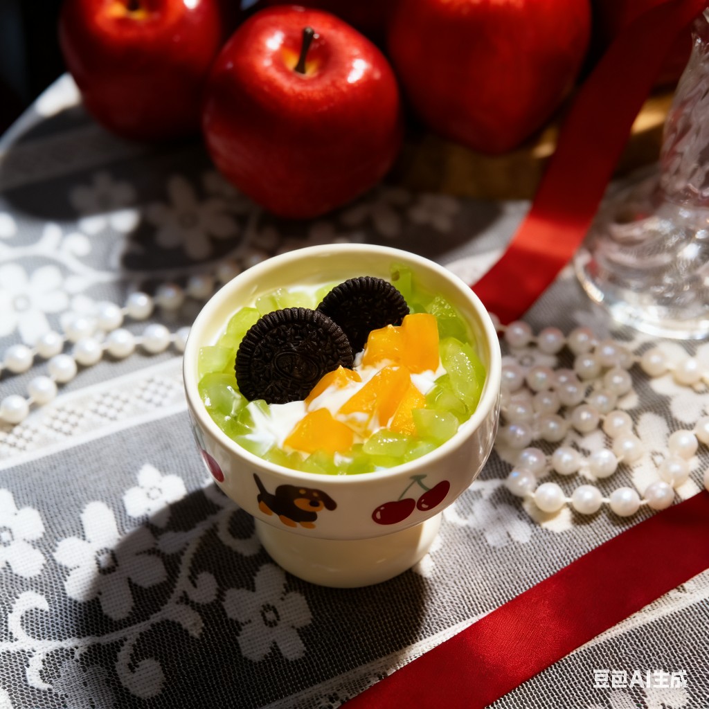 黄金水果冷萃酸奶