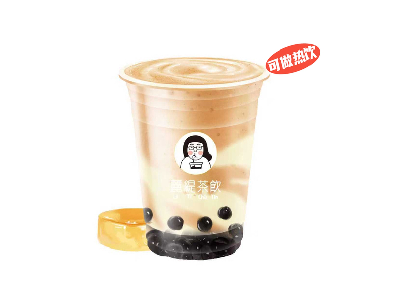 蛋糕珍珠雪绒丝牛乳茶