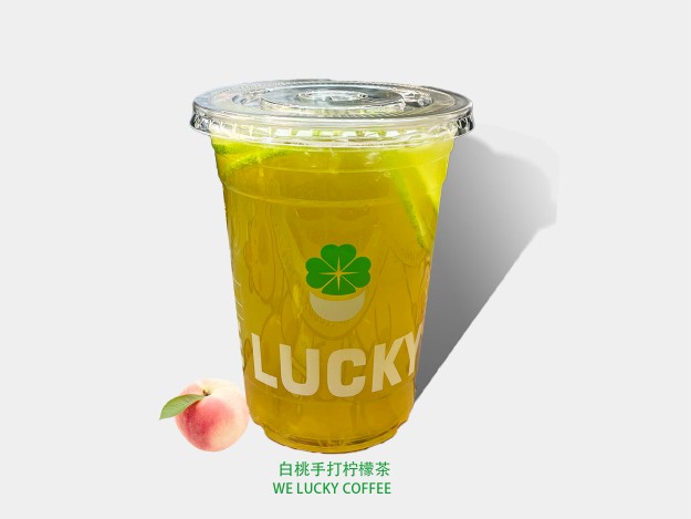 白桃手打柠檬茶