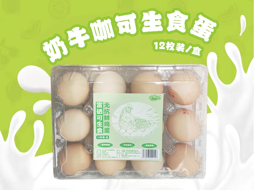 奶牛咖可生食蛋（12枚装）
