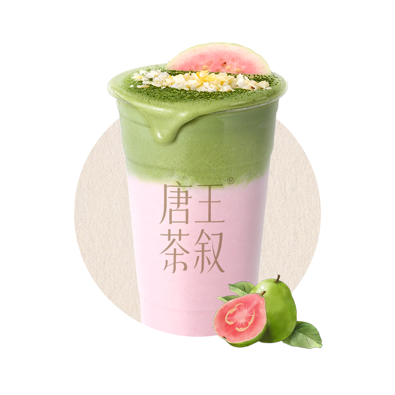 芭乐抹茶奶盖