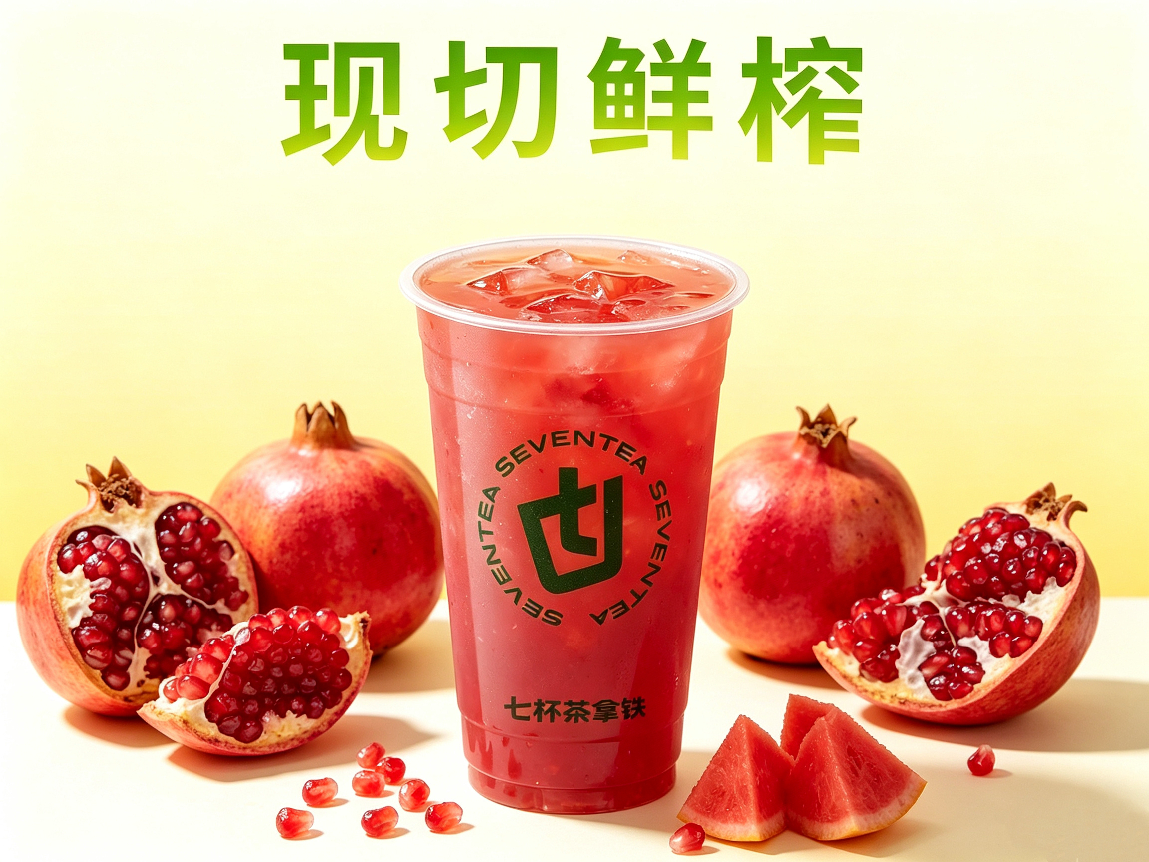 现榨石榴汁