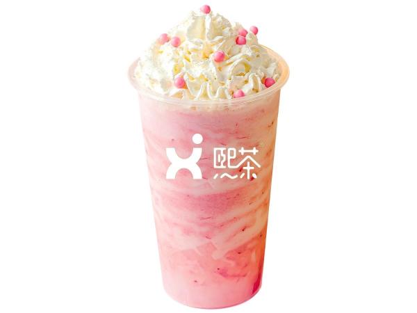 草莓奶油冰沙