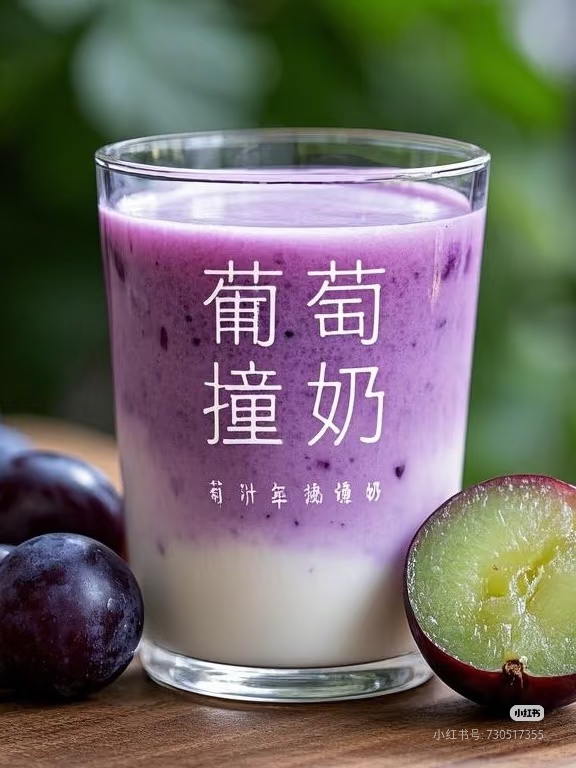 葡萄撞奶
